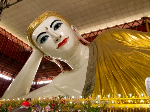 Buddha is big in Burma and he comes in many different sizes and poses. This was the biggest we saw.
